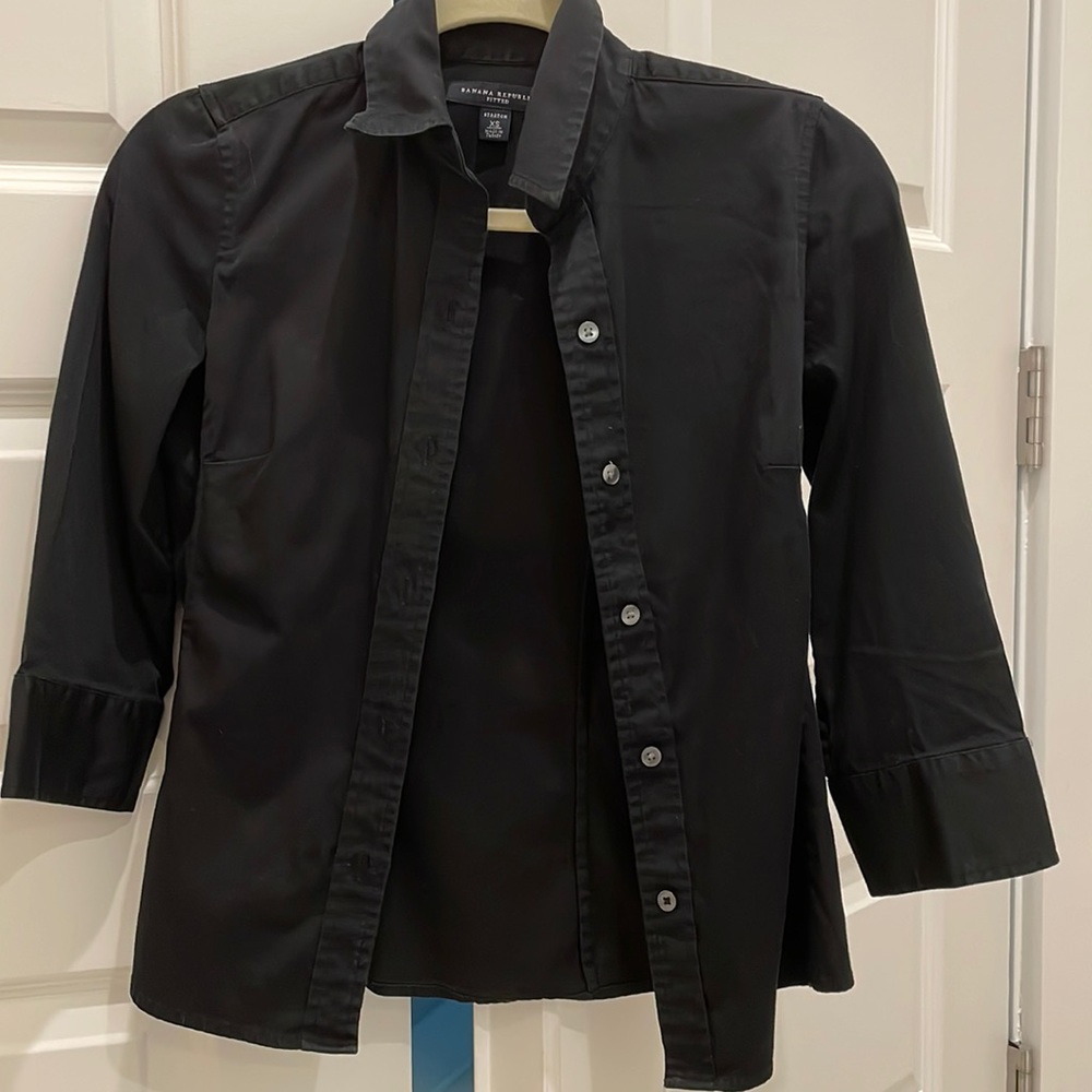 Banana Republic fitted black shirt